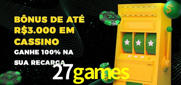 27games melhor bônus de depósito