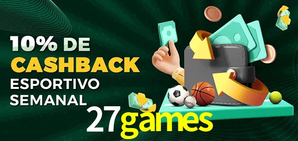 10% de bônus de cashback na 27games